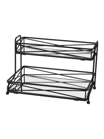 KENNEDY INTERNATIONAL - 2-Tier Large Vanity Tower MATTE BLACK