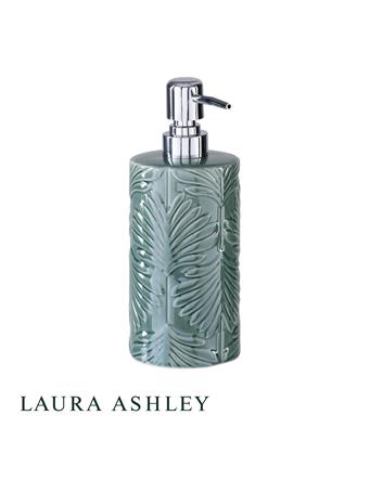KENNEDY INTERNATIONAL - Green Leaf Ceramic Soap Dispenser GREEN
