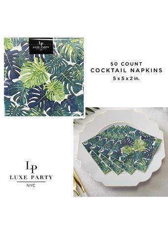 KENNEDY INTERNATIONAL - Cocktail Palm Napkins - 50 Pack NOVELTY