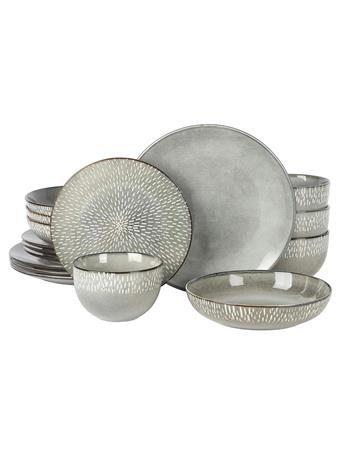 GIBSON HOME - Matisse 16-Piece Dinnerware Set GREY