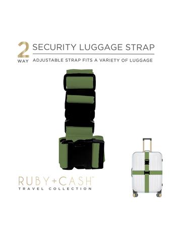 KENNEDY INTERNATIONAL - Two Way Luggage Strap GREEN
