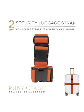 KENNEDY INTERNATIONAL - Two Way Luggage Strap ORANGE