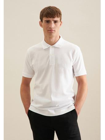 SEIDENSTICKER - Regular Polo Uni 01 WHITE