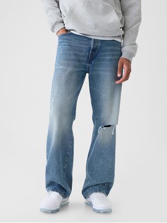 GAP - Organic Cotton '90s Loose Jeans LIGHT WASH