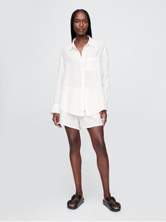 GAP - Cotton Gauze Button-Down Shirt NEW OFF WHITE
