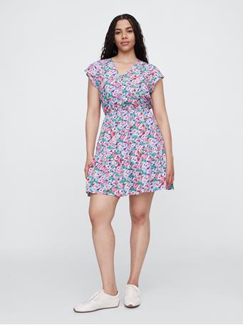GAP - Dress BLUE DITSY FLORAL