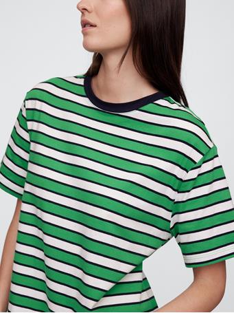 GAP - Dress GREEN STRIPE