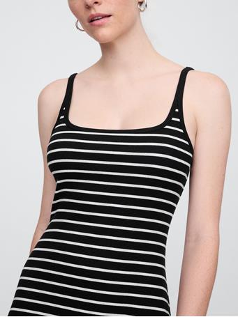 GAP - Dress BLACK WHITE STRIPE