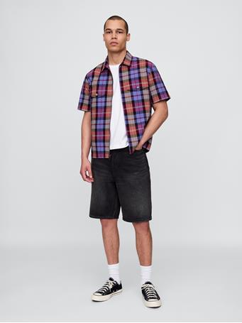 GAP - Mixed Plaid Oxford Shirt MULTI PLAID