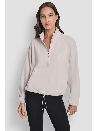 DKNY - Half Zip Logo Pullover OATMEAL