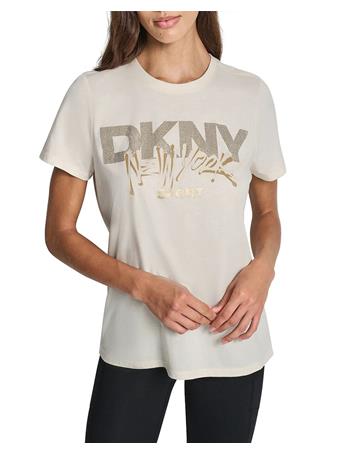 DKNY - Women's Logo T-Shirt EGGNG/LT GOLD