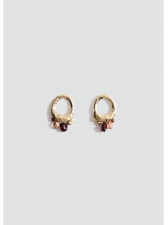 MANGO - Circular-design Earrings With Ball Detail GOLD