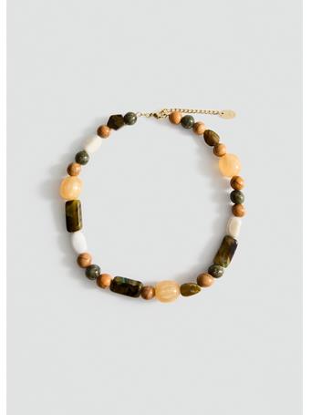 MANGO - Combined Ball Necklace GREEN