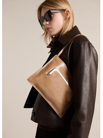 MANGO - Shoulder Bag With Pochette Pocket MEDIUM BROWN