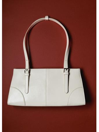 MANGO - Shoulder Bag With Buckles NATURAL WHITE