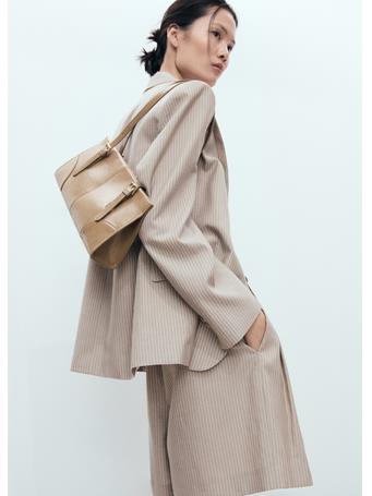 MANGO - Shoulder Bag With Buckles MEDIUM BROWN