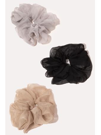 ANARCHY STREET - Three Piece Sheer Hair Scrunchie Set ASST