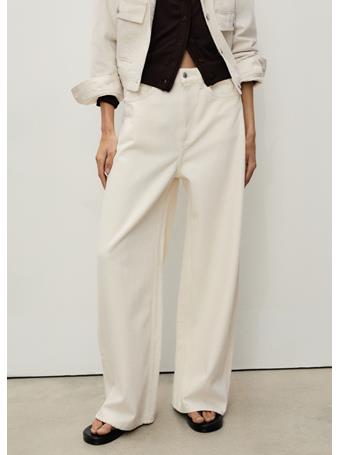 MANGO - High-rise Balloon Jeans NATURAL WHITE