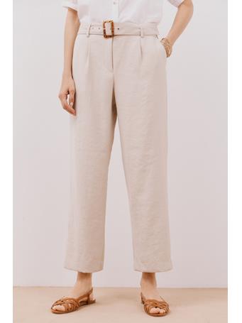TENDAM - Belted Pants IVORY
