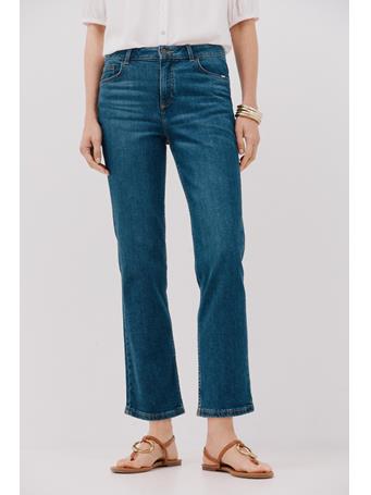 TENDAM - Straight Crop Jeans DARK BLUE