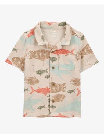 CARTER'S - Toddler Sea Print Button-Down Shirt MULTI
