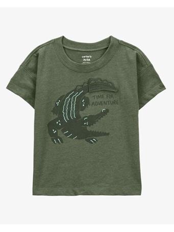 CARTERS - Toddler Alligator Graphic Tee OLIVE