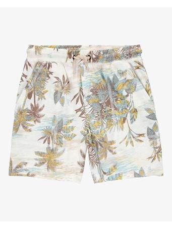 REFABA - Kid Palm Tree Print Knit Short LT BROWN