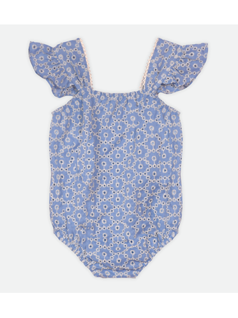 BONNIE JEAN - Sally Eyelet Bubble BLUE