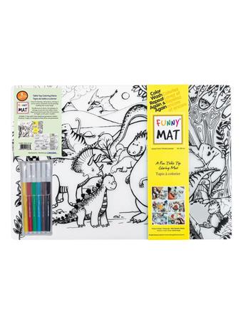 CRESTAR - Jurassic & Vehicles Funny Mat 2-Pack  NO COLOR