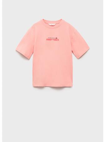 MANGO - Surf Printed T-shirt LIGHT ORANGE