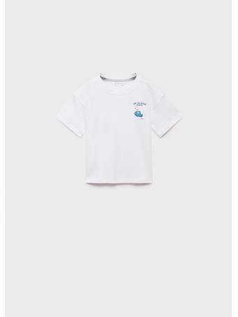 MANGO - Smurfs T-shirt IVORY