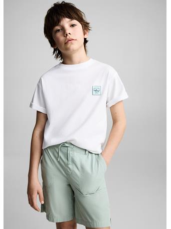 MANGO - Elastic Waist Bermuda Shorts LIGHT GREEN