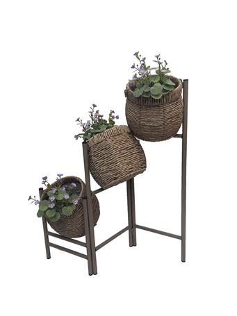 MARINER HOME - 3 Tier Pot Stand Tall NATURAL