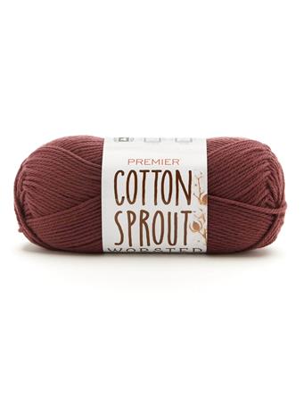PREMIER YARNS - Cotton Sprout Worsted Solid Yarn 01CRANBERRY
