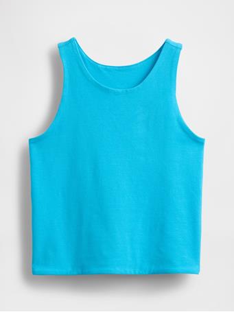 GAP - Kids Shrunken Tank TRUE CYAN BLUE 663