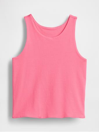GAP - Kids Shrunken Tank NEON PINK ROSE