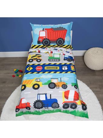 NOJO - Construction 4 Piece Toddler Bed Set NO COLOR