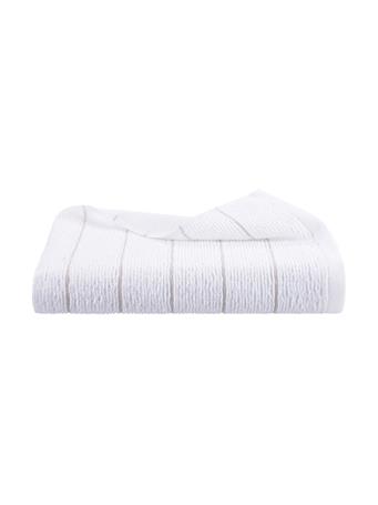 WESTPOINT HOME INC. - Martex Restore Slub Stripe Bath Towel WHITE