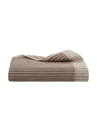 WESTPOINT HOME INC. - Martex Restore Sculpted Stripe Bath Towel TAN