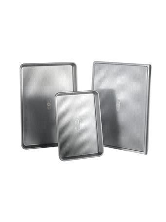USA PAN - 3-Piece Bakeware Set SILVER