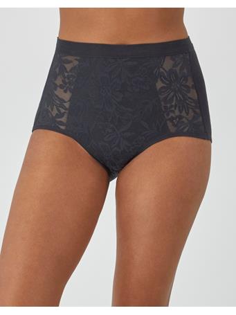 BALI - Bali Breathe Cotton Modal Lace High Rise Brief BLACK