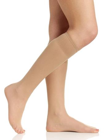 BERKSHIRE - 3 Pair Pack Sheer Support Knee High with Sandalfoot Toe NUDE