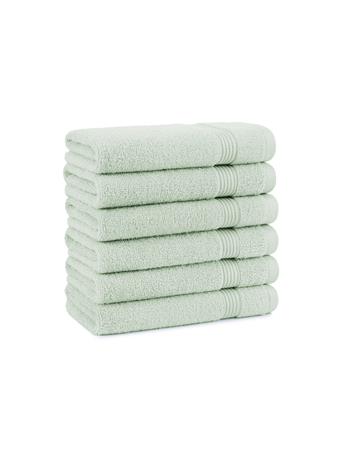 ARKWRIGHT HOME - Host & Home - Bath Collection Hand Towel Set - Set of 6 GREEN