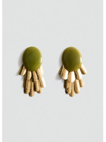 MANGO - Circular Waterfall-design Earrings GOLD