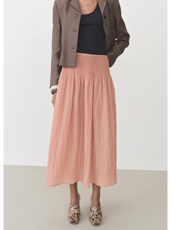 MANGO - Gathered Midi-skirt With Panels LT-PASTEL PINK
