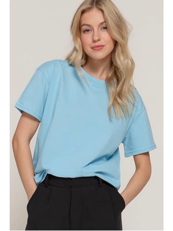 ACTIVE BASIC - Short Sleeve Round Neck Tee BLUE