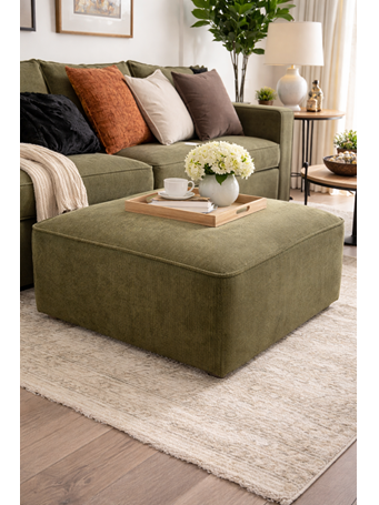 MARINER HOME - Kenna Modular Ottoman 353 - OLIVE