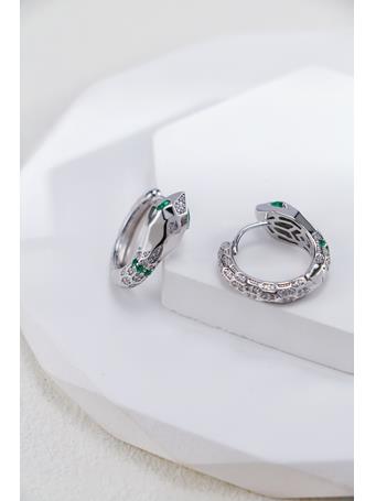 COCO ANGEL - Snake Ear Stud SILVER