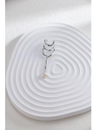 COCO ANGEL - 925 Silver Pearl Ear Cuff SILVER
