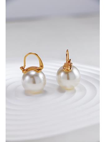COCO ANGEL - Single Pearl Ear Stud GOLD
